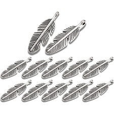 25x Anhänger Charms Feder