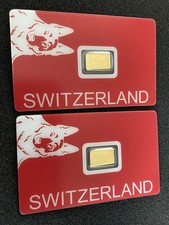 2 x 1g/ 1 Gramm Goldbarren