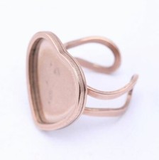 2 Ring Rohlinge Herzform