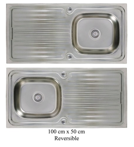 Edelstahl einbauspüle x100 - edelstahl,