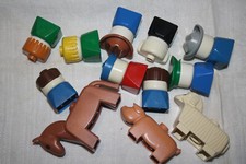 Lego DUPLO Steine Tiere 1979 Figuren 1977 1970er Jahre Konvolut Sammlung Alt