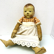 Alte Käthe Kruse Puppe wohl frühe Du Mein, 35 cm, abgeliebt