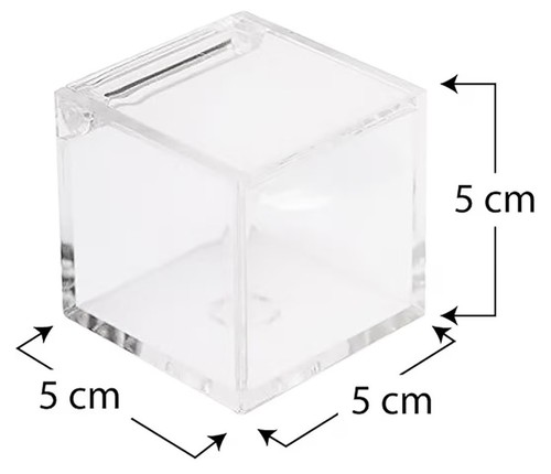 Plexiglas box 5x5x5 - plexiglas,