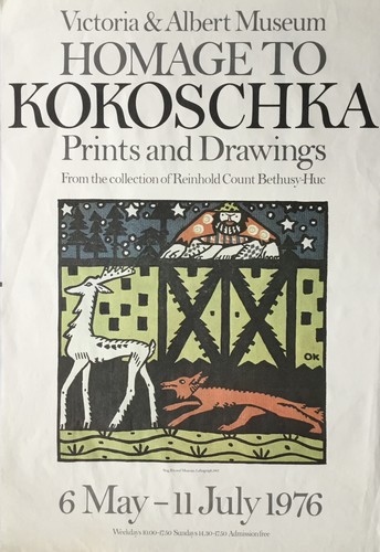 Kokoschka ausstellungsplakat - kokoschka,