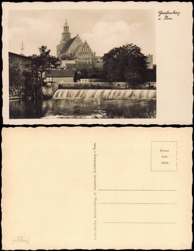 Postcard greifenberg gryfice - postcard,