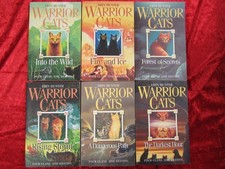 1-6 SPINE-TINGLING COMPLETE WARRIOR CATS by ERIN HUNTER ** PAPERBACK