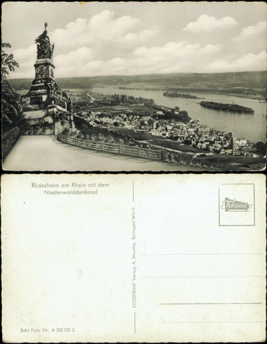 Ansichtskarte rüdesheim - ansichtskarte,