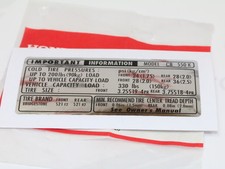 Honda CB 550 Four K Aufkleber Reifen Info Schutzblech Hinterrad