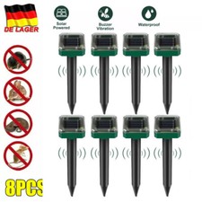 8 Stück！Solar Maulwurfschreck Wühlmausschreck Maulwurf Maulwurffalle Abwehr Maus