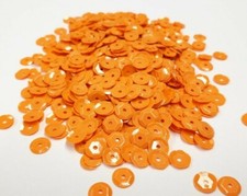 Pailletten Orange matt gewölbt 6 mm, 15g, basteln, nähen verzieren Styropor LC35