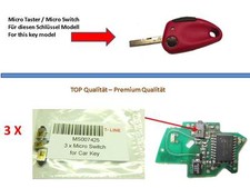 3x SCHLÜSSEL TASTER SCHALTER