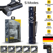 RABLEX LED Stirnlampe 2in1