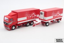 Albedo Volvo F12 Kühlkofferhängerzug "Obst aus Südtirol" Umbau 1:87 /AL1643