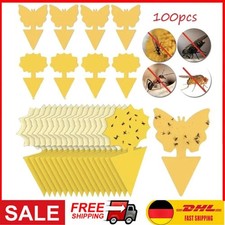 100X Gelbtafeln Gelbsticker Gelbtafel Falle Insektenfalle Trauermücken Kleber DE