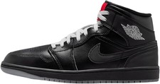 Nike Air Jordan 1 Mid Black Metallic Sneaker Turnschuhe Basketballschuhe 44.5