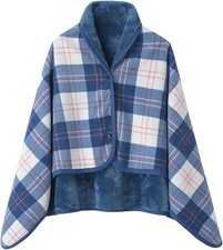 Flanell/Fleece Poncho/Umhang