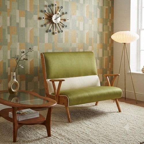 Vintage sofa zweifärbiges - vintage,