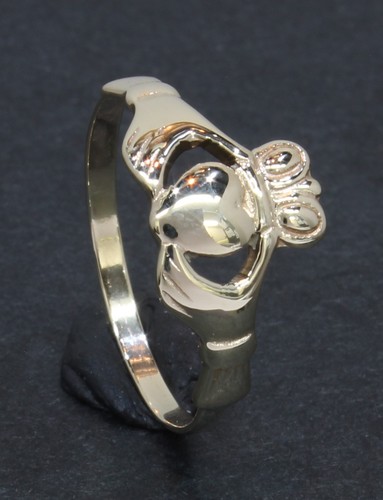 Ring karat gelbgold claddagh - 9,