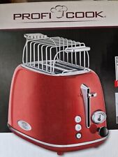 PROFI COOK Toaster rot PC-TA 1193; unbenutzt und original verpackt + versiegelt 