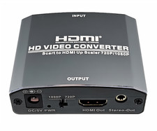 DINIC SCART-HDMI Adapter Video und Audio analog auf HDMI bis 1080p@60Hz, schwarz