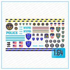 Waterslide Decal 1:64 NYPD