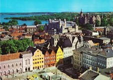02-C014 Ansichtskarte Schwerin Blick zum Schloß Mecklenburg-Vorpommern DDR