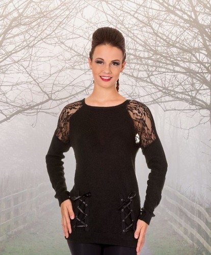 Gothic strick pullover pulli - gothic,