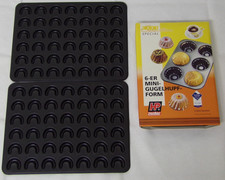 2 Backformen Vanillekipferl + eine 6er-Mini-Gugelhupfform