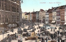 Aachen --- Markt mit Rathaus