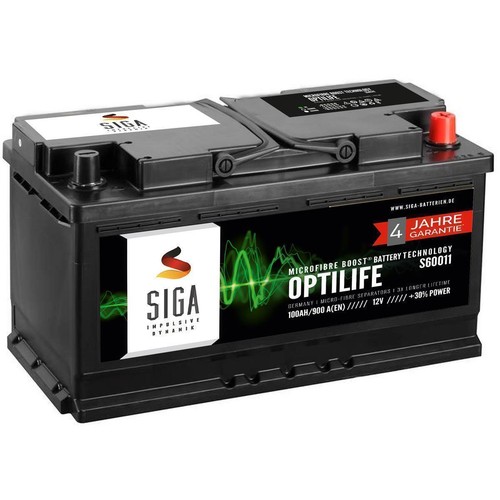 Siga autobatterie 12v 100ah - 12v,