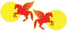 Motiv aufkleber flying horse - motiv,