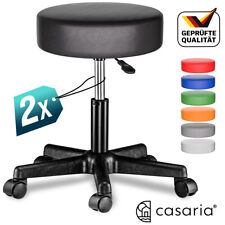 CASARIA® Rollhocker Arbeitshocker Drehhocker Höhenverstellbar Werkstatt Hocker