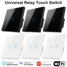 TUYA Smart WiFi Glas Touch Lichtschalter Wandschalter Fernbedienung Alexa DE