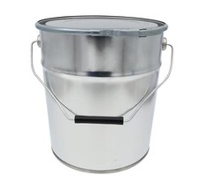 Leerer Blecheimer verzinkt mit