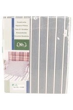 KA International Dekokissen Bezug Baumwolle Gestreift Blau 55x55cm Klassisch