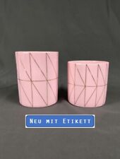 Deko Teelichtgläser 2-teiliges Set Rosé-Gold Dänische Marke Neu UNBENUTZT