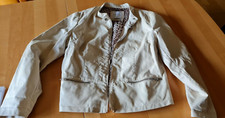 Rino & Pelle Jacke Lederjacke Kunstleder beige Bikerstyle Gr. 42 Leo Futter