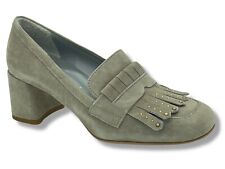 Maripe  Velourleder Hochfront Pumps Absatz 55 mm Größe 37 (UK 4) Beige