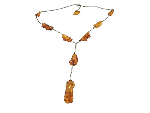 Bernstein kette collier - kette, länge