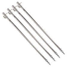 A&N 4 Stück Rutenhalter Bankstick Edelstahl storm pole Drill T-Screw 30-120cm