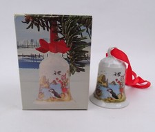 Hutschenreuther Weihnachtsglocke 1989 Vogelfelsen  Porzellan in OVP Sammlerstück