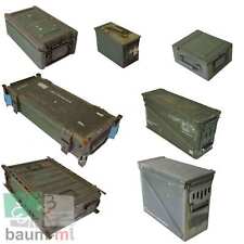 Original Bundeswehr Munitionskiste Lagerbox Werkzeug-Kiste Metall Stahl Patronen