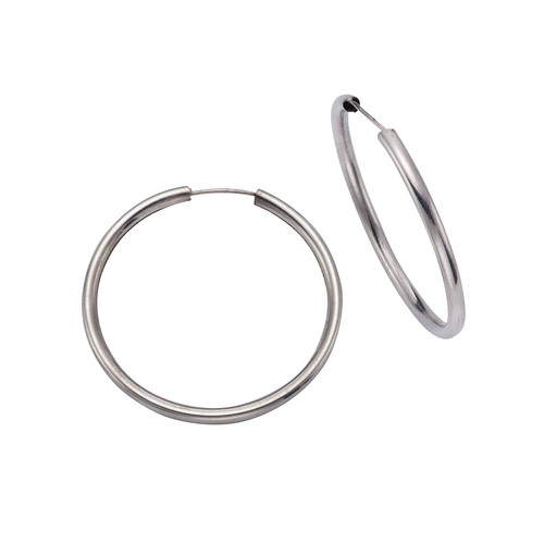 Creolen 925 silber rhodiniert - 925,