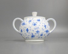 Große Zuckerdose Dose Arzberg Porzellan Blaublüte 1382 alte Marke