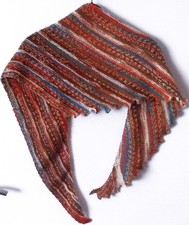 Dreieckstuch ~ Halstuch ~ von Hand gestrickt ~ Herbstfarben