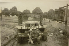 Photo Jüchen 1945 US Army Military Police Grevenbroich Erkelenz Mönchengladbach