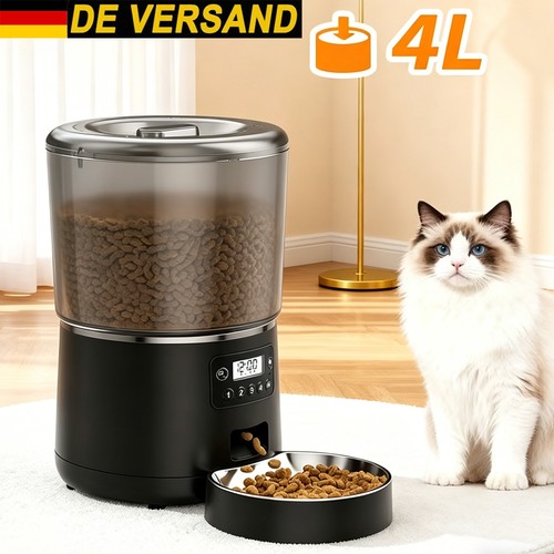 Trockenfutterspender katzen - trockenfutterspender, 4l