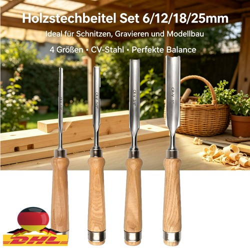Halbrund hohlbeitel - 4x,