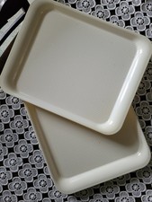 2 Stück DDR Plastetablett von VEB Plastunion Triptis