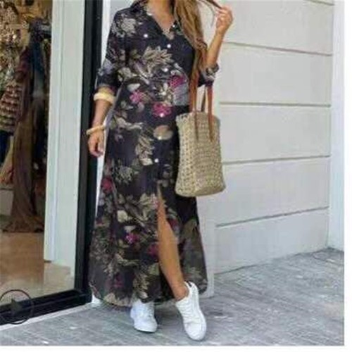 Damen hemdkleid lässige - hemdkleid,
